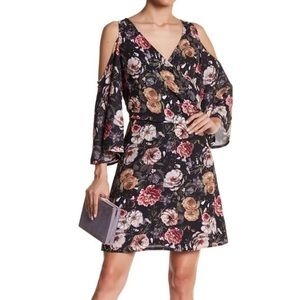 Alexia Ardmore Floral Cold Shoulder Dress Women M